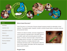 Tablet Screenshot of insectdiscovery.org